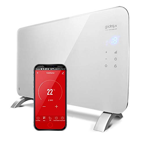 gridinlux Homely Radiador Cristal Eléctrico, Calefacción Termostato, Convector...
